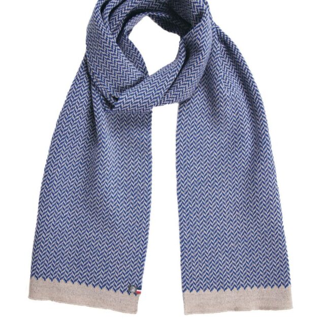 Maison Bonnefoy - Echarpe Adam Beige bleu