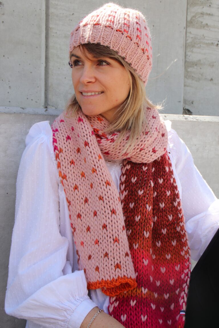 Maison Bonnefoy - Echarpe rose-nude Carine