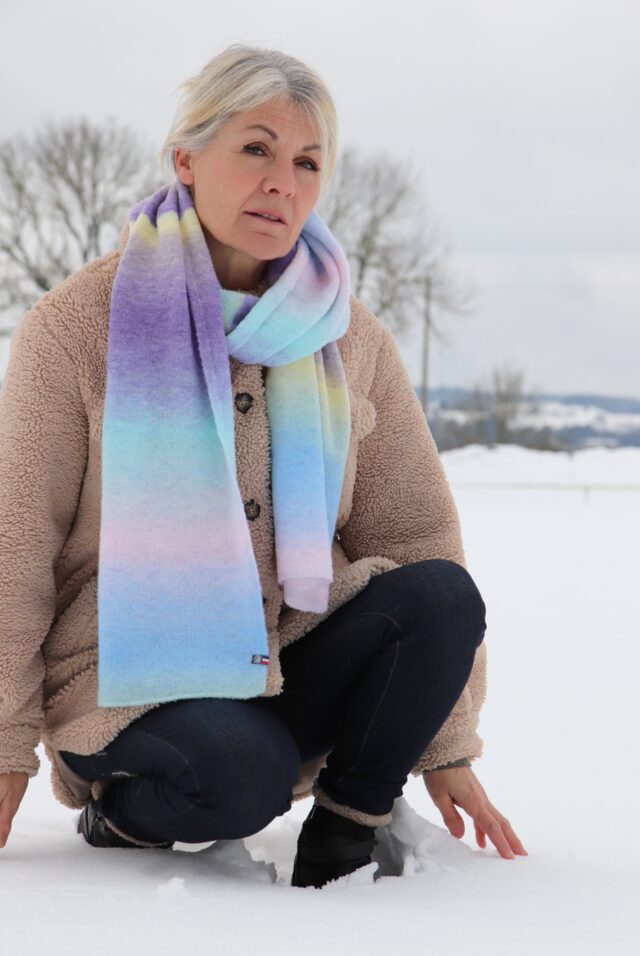 Maison Bonnefoy - Echarpe Nadège Bleu Pastel