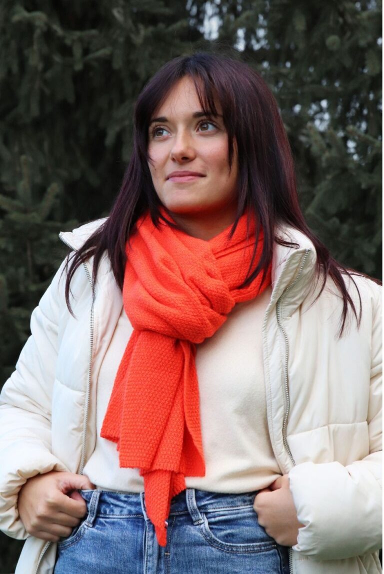 Maison Bonnefoy - Echarpe Léo Orange