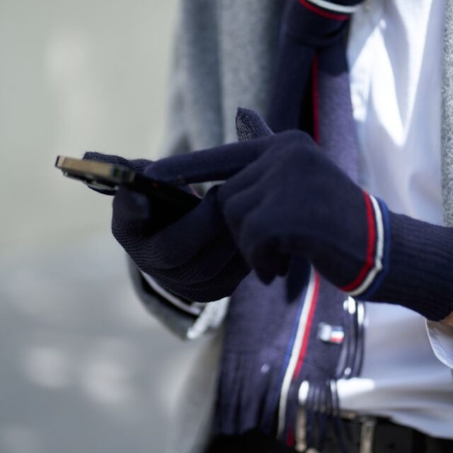 Maison Bonnefoy - Gants tactiles Emmanuel 2XL Bleu marine