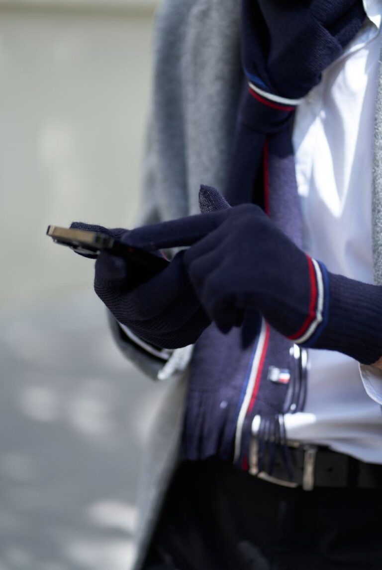 Maison Bonnefoy - Gants tactiles Emmanuel 2XL Bleu marine