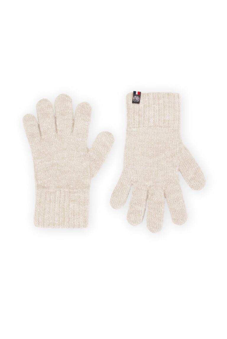 Maison Bonnefoy - Gants tactiles Natacha S/M Ecru pailleté