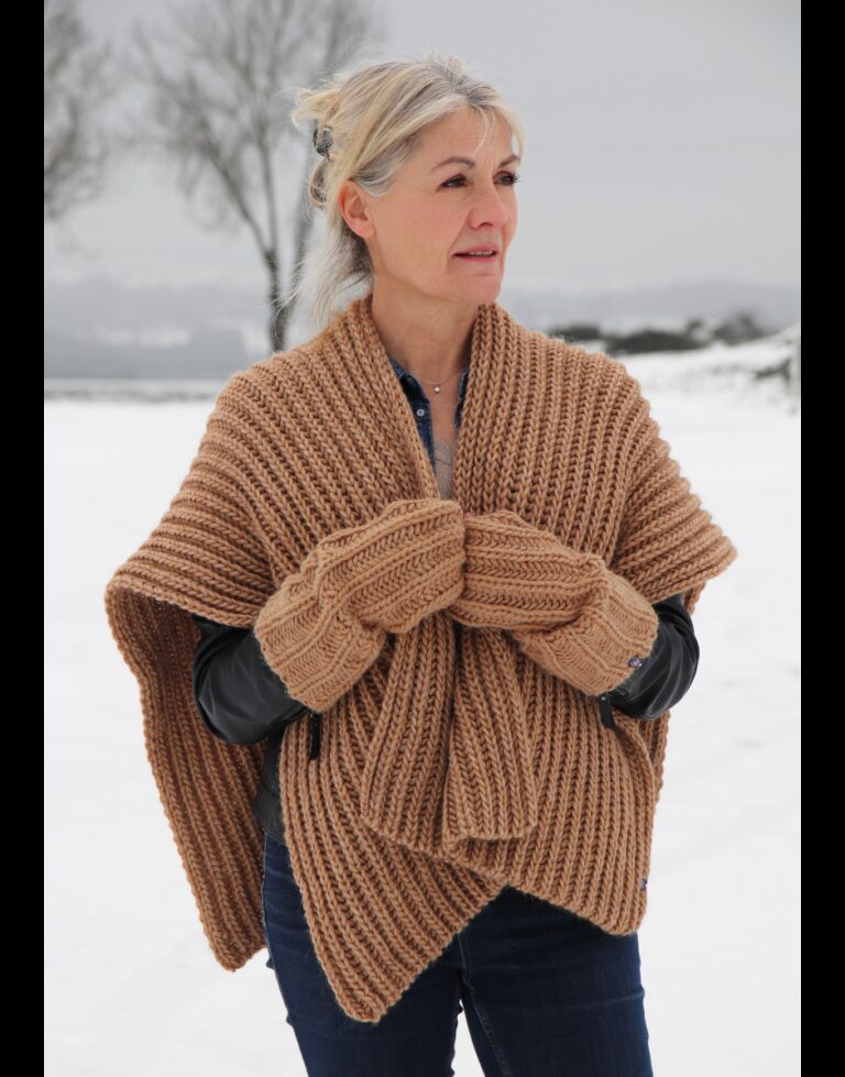 maison-bonnefoy - Poncho Colombe – Ficelle (Colombe)