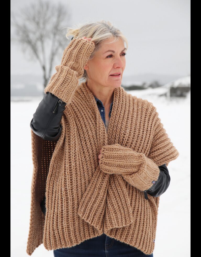 maison-bonnefoy - Poncho Colombe – Ficelle (Colombe)
