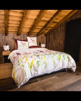 Blanc de Gérardmer - Housse de couette en Percale imprimée Fleur sauvage