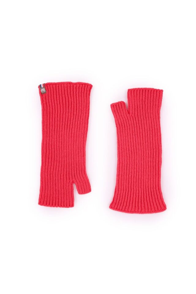 Mitaines pouce Perinne Corail par la marque Maison Bonnefoy Maison Bonnefoy - Mitaines pouce Perinne Corail
