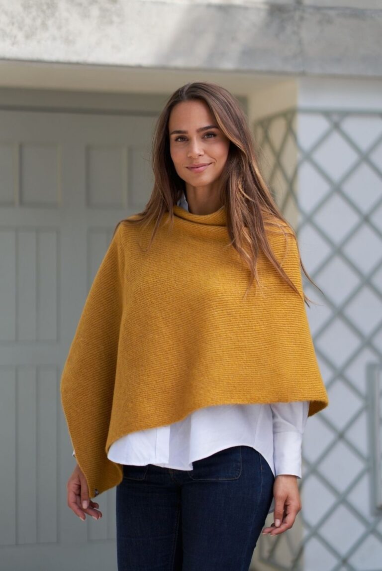 maison-bonnefoy - Poncho Natacha – Ecru pailleté