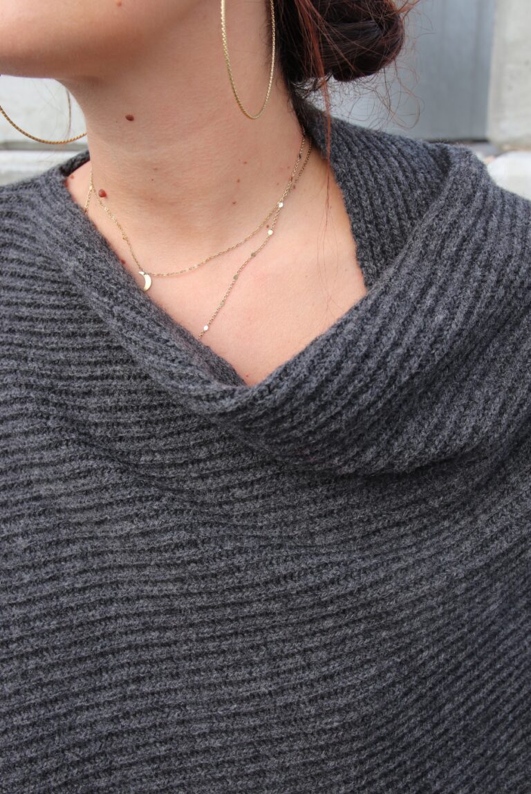 maison-bonnefoy - Poncho Patrice – Gris clair (Patrice)