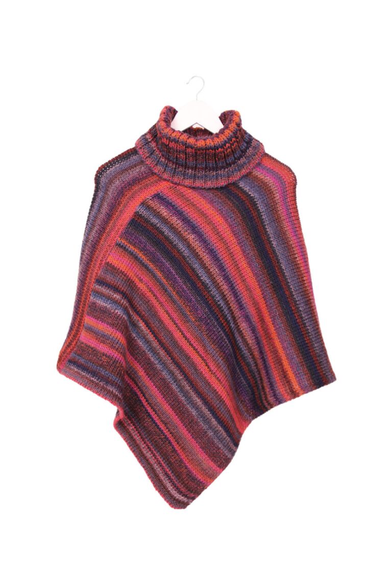 maison-bonnefoy - Poncho Rafael – Saphir Bleu