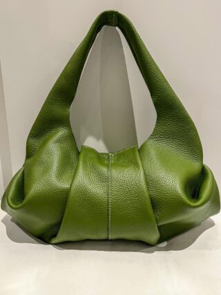 Maison Rottier - Sac en Cuir Vert Olive Grainé – Aline Taille M
