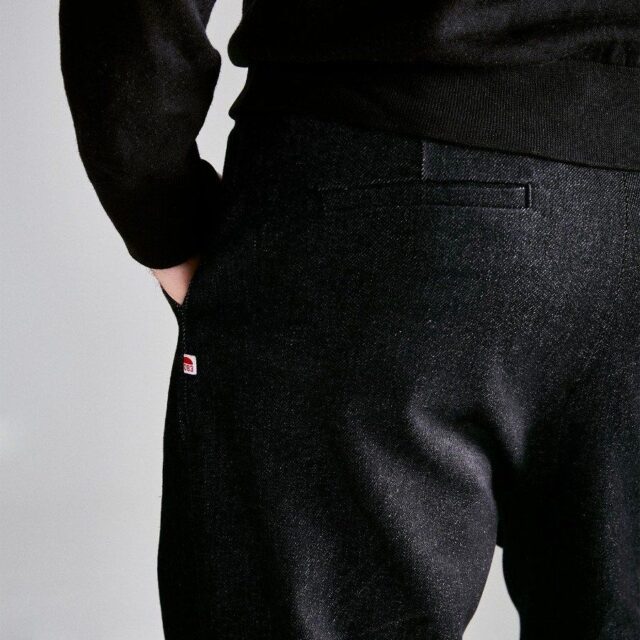 1083 - JEANS LARGE 161N X ZORZETTO coton bio superdenim flex noir brut mixte