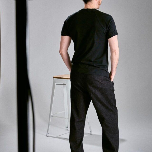 1083 - JEANS LARGE 161N X ZORZETTO coton bio superdenim flex noir brut mixte