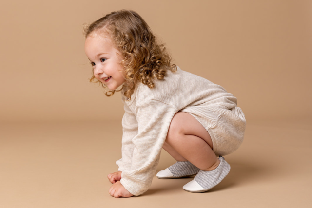 Les Pas Petits - Les Petits Velours Gris chiné