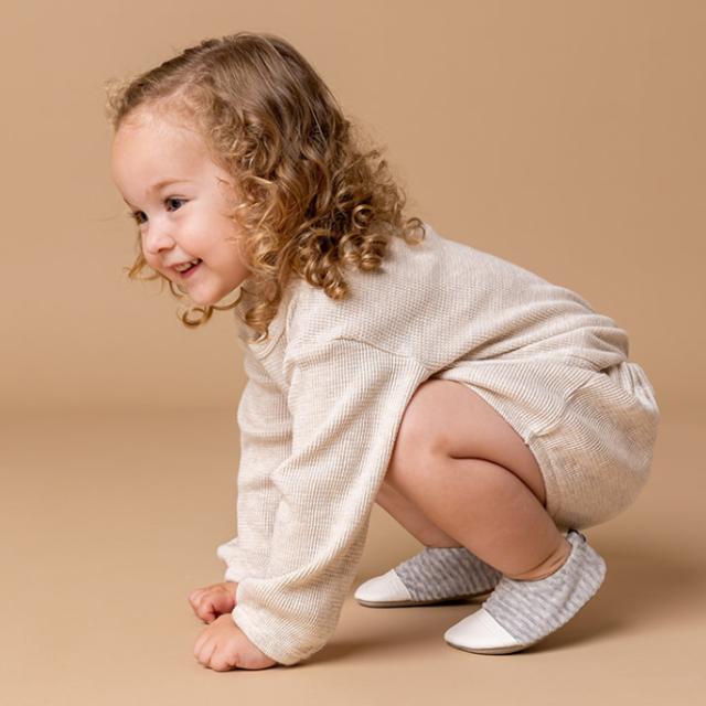 Les Pas Petits - Les Petits Velours Gris chiné