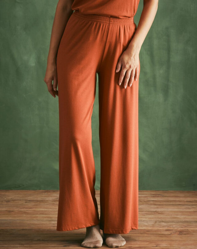 Lemahieu - 2x Pantalons de nuit - Terracotta - Noir - Femme