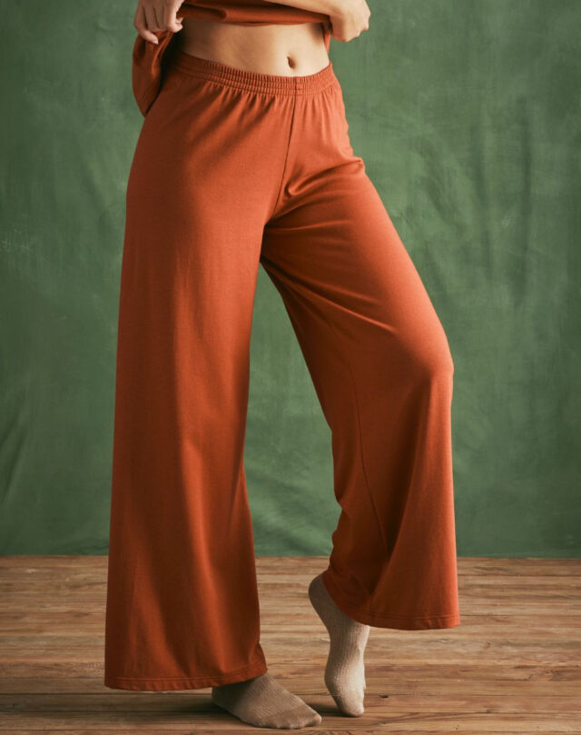 Lemahieu - 2x Pantalons de nuit - Terracotta - Noir - Femme