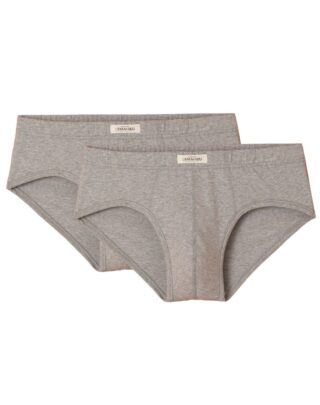Maison Lemahieu - 2x Slips confort – Gris – Terracotta – Homme