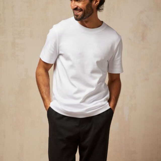 Lemahieu - 2x T-shirts épais en Coton Bio - Blanc - Homme