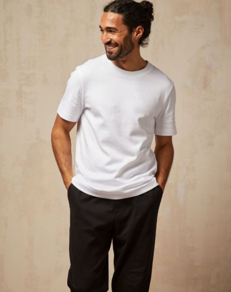 Lemahieu - 2x T-shirts épais en Coton Bio - Blanc - Homme