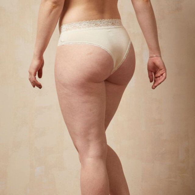 Lemahieu - 2x Tanga Dentelle - Noir et Ecru - Blanc - Femme