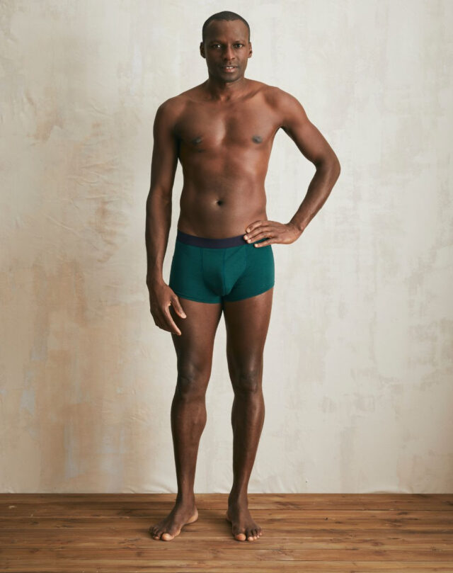 Lemahieu - 3x Boxers courts en Coton BIO - Vert - Marine - Grenat - Homme