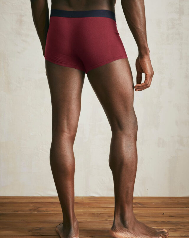 Lemahieu - 3x Boxers courts en Coton BIO - Vert - Marine - Grenat - Homme