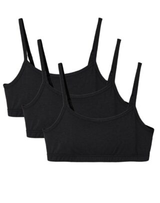 Maison Lemahieu - 3x Brassières coton modal – Noir – Femme