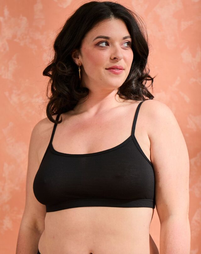 Lemahieu - 3x Brassières coton modal - Noir - Vert Anglais - Mordore - Femme