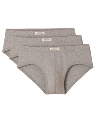 Maison Lemahieu - 3x Slips confort – Gris – Terracotta – Homme