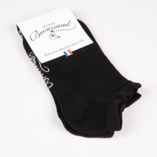 Maison Broussaud - Les Invisibles – chaussettes femme – coton noir