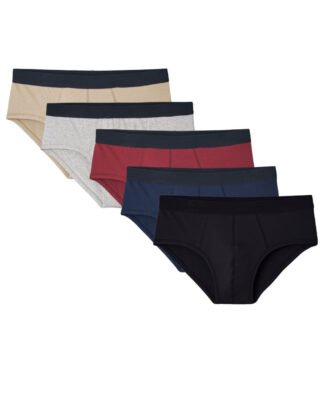 Maison Lemahieu - 5x Slips en Coton BIO – 5 couleurs – Multicouleur  – Homme