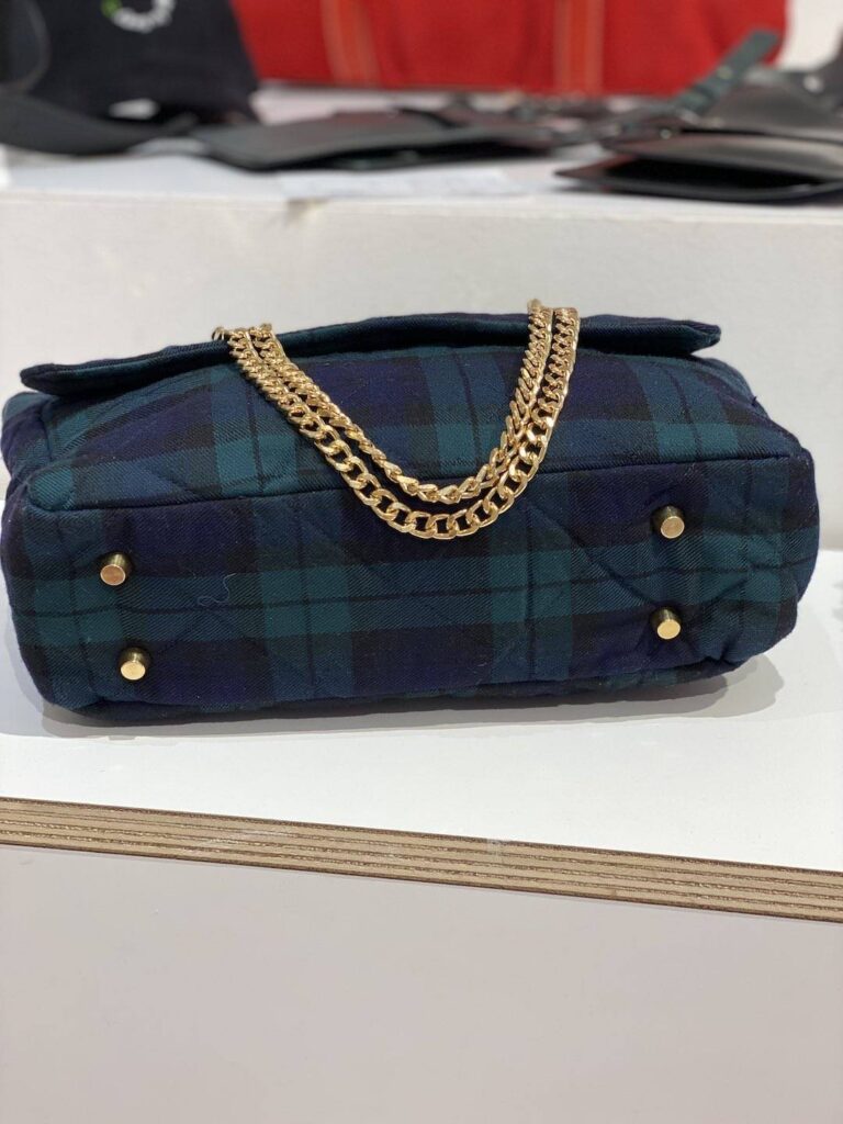 Maison Mallow - Sac à bandoulière écossais matelassé Vivienne