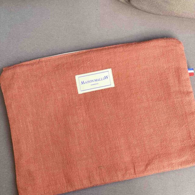 Maison Mallow - Pochette en Lin Terracotta