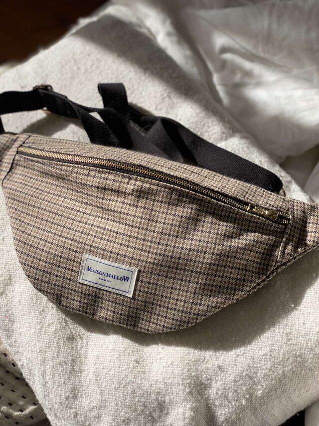 Maison Mallow - Sac Banane William marron et beige