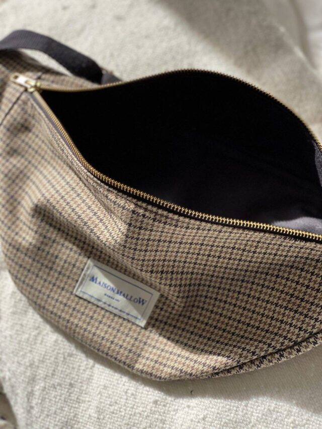 Maison Mallow - Sac Banane William marron et beige