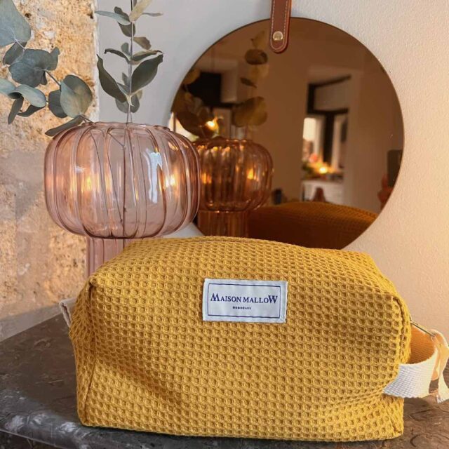 Maison Mallow - Trousse de Toilette Jaune Moutarde