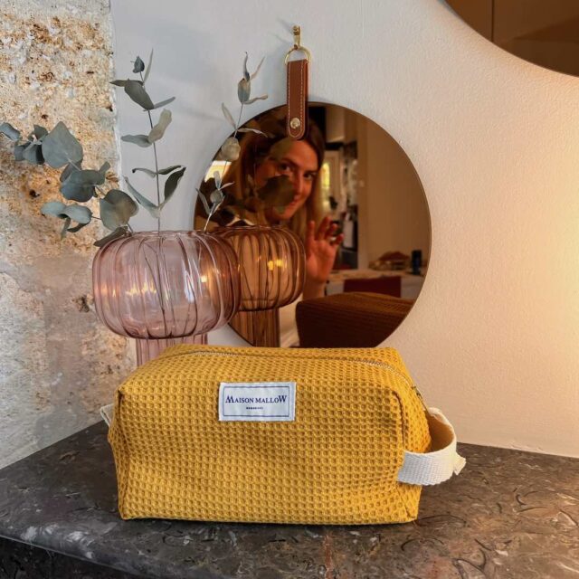 Maison Mallow - Trousse de Toilette Jaune Moutarde