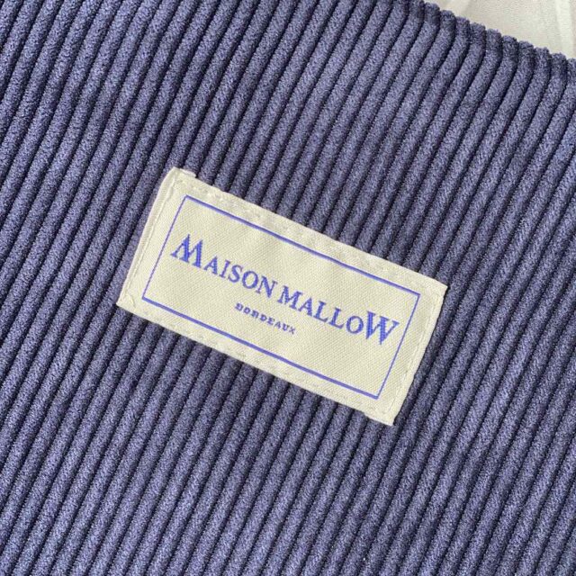 Maison Mallow - Sac Cabas en Velours côtelé bleu marine