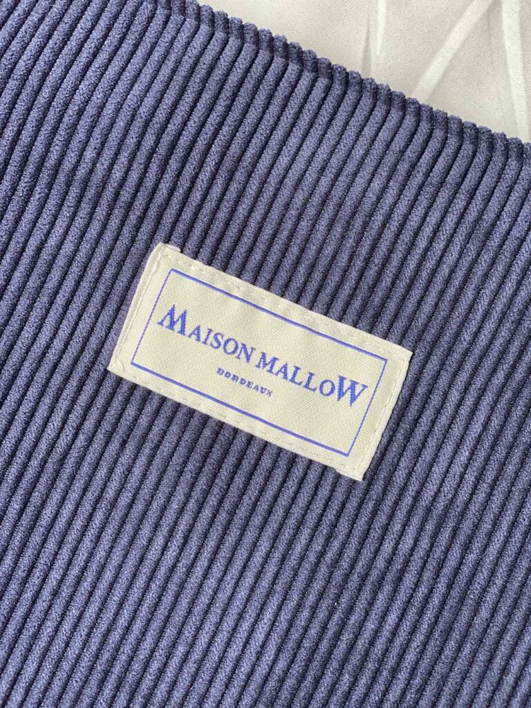 Maison Mallow - Sac Cabas en Velours côtelé bleu marine