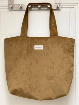 MAISON MALLOW - Sac Cabas en Velours côtelé Camel