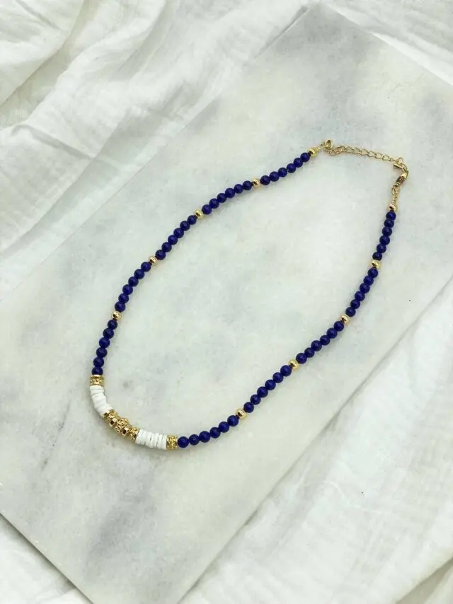 MAISON MALLOW - Collier Dakota en Lapis Lazuli