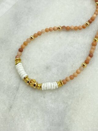 MAISON MALLOW - Collier Dakota en rhodochrosite