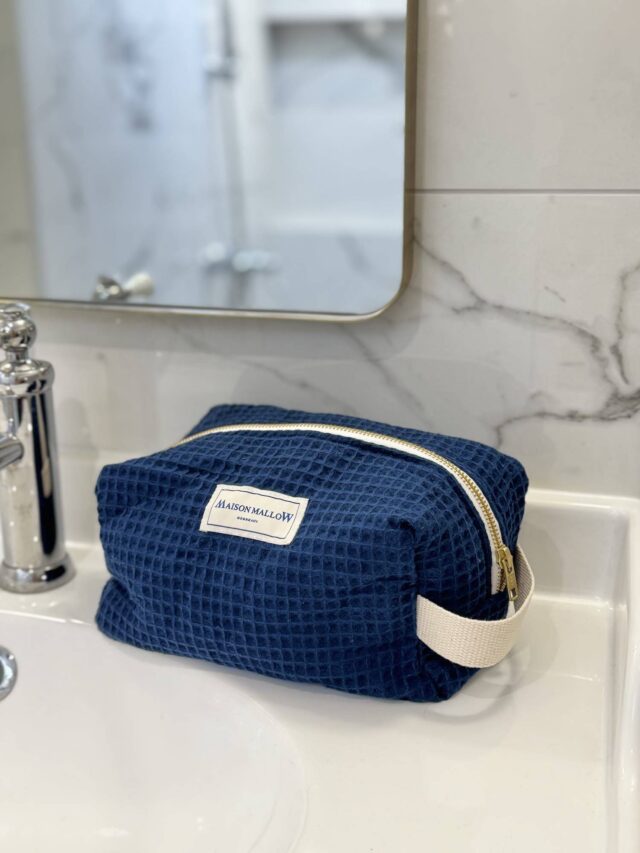 Maison Mallow - Trousse de Toilette Bleu Marine