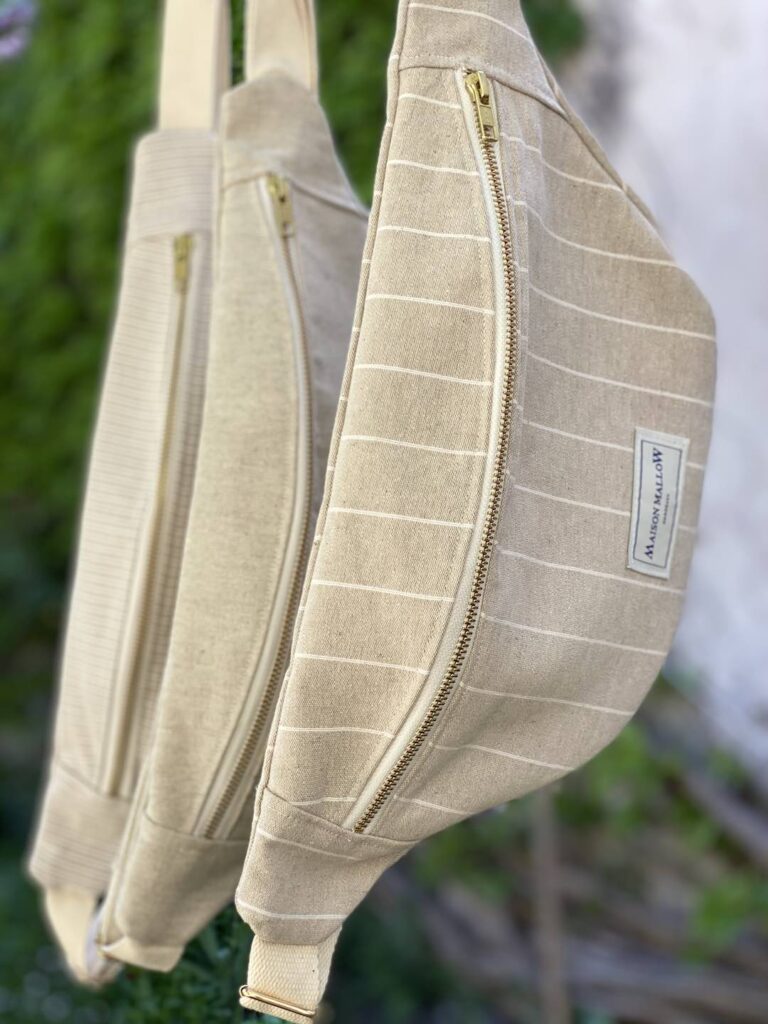 Maison Mallow - Sac Banane à rayures