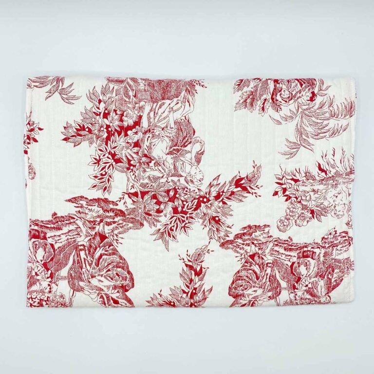 Maison Mallow - Pochette matelassée Toile de Jouy