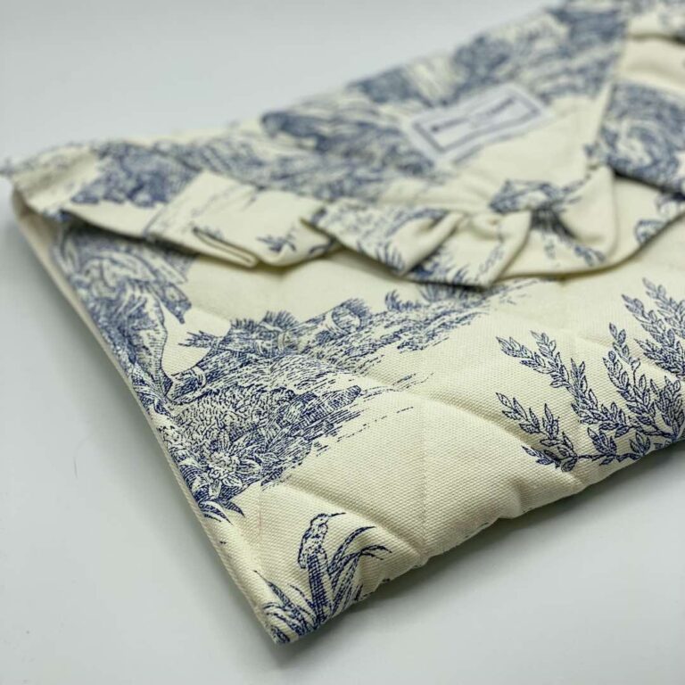 Maison Mallow - Pochette matelassée avec volant - Toile Jouy