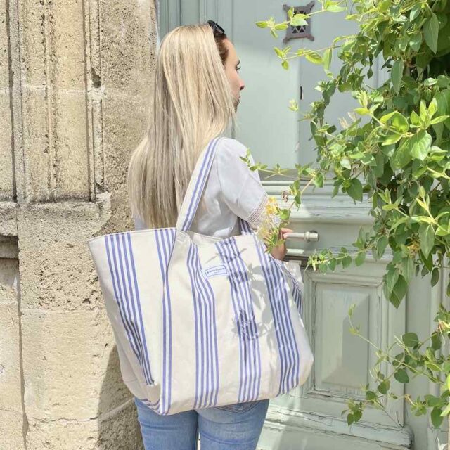 Maison Mallow - Sac Cabas à rayures – Le Basque XXL