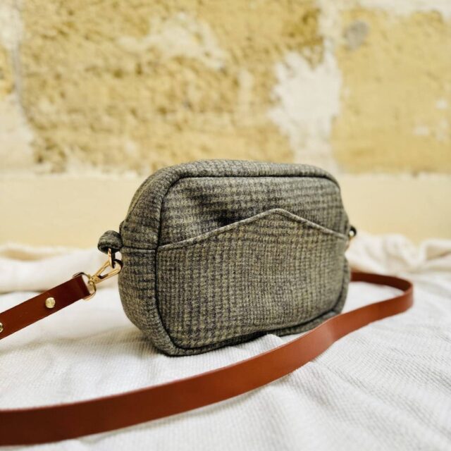 Maison Mallow - Sac à bandoulière laine verte Constance