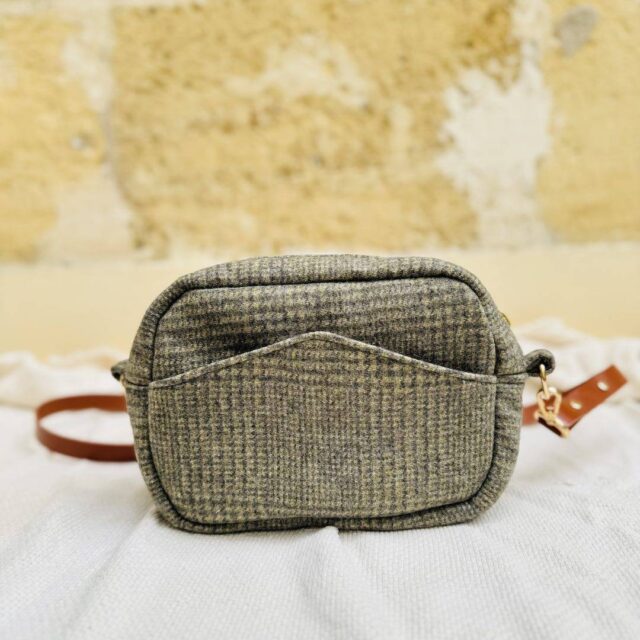 Maison Mallow - Sac à bandoulière laine verte Constance